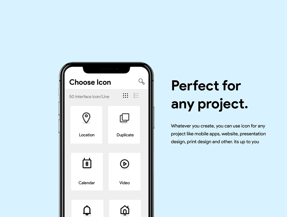 50枚用户界面线条矢量图标 图标素材 sucaiwan.com
