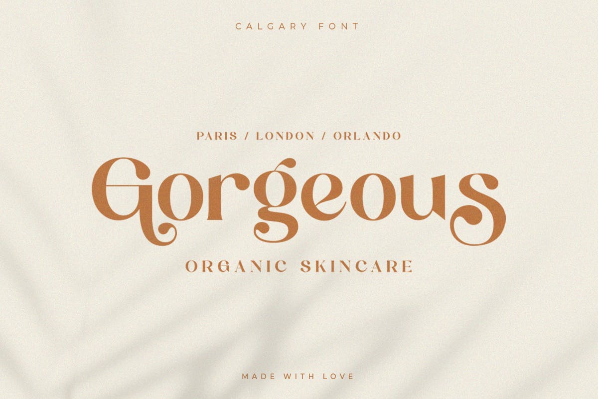 新款时尚衬线字体素材 Calgary | New Stylish Serif Font 设计素材 sucaiwan.com
