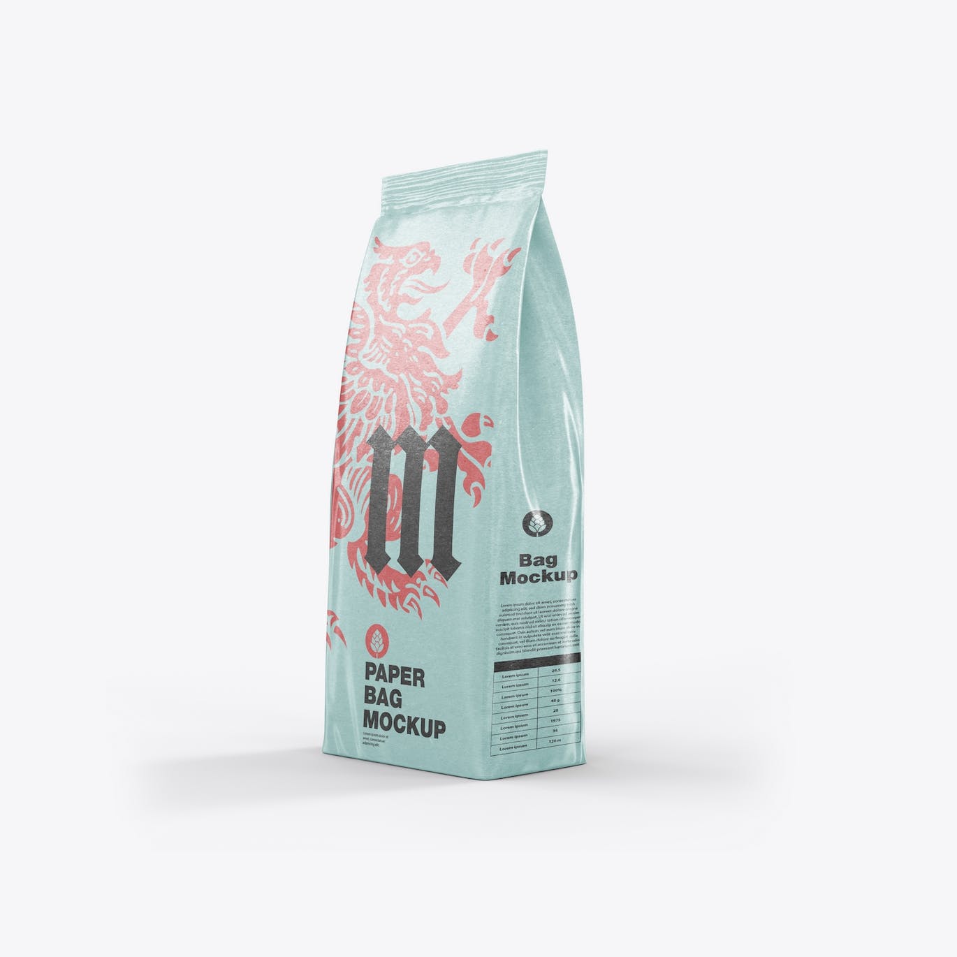 牛皮纸食品袋包装设计样机图 Pack Kraft Food Bag Mockup 样机素材 sucaiwan.com
