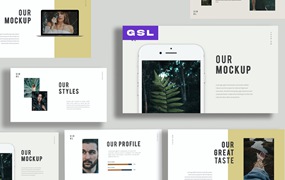 大气时尚Google幻灯片模板素材 Viral Fashion Google Slides