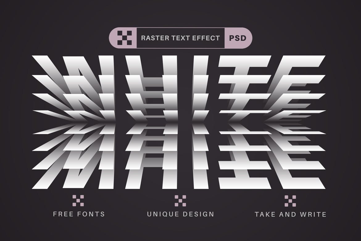 堆叠纸张文字效果字体样式 Paper Rustle – Editable Text Effect, Font Style 插件预设 sucaiwan.com
