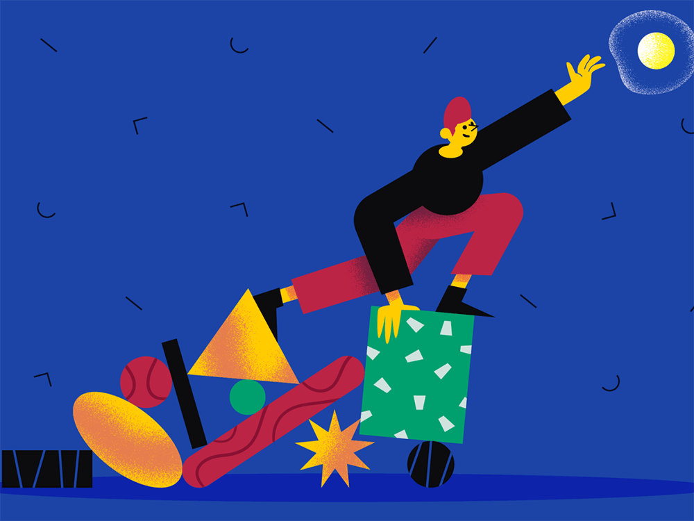 抽象故事人物场景插画素材 图片素材 sucaiwan.com