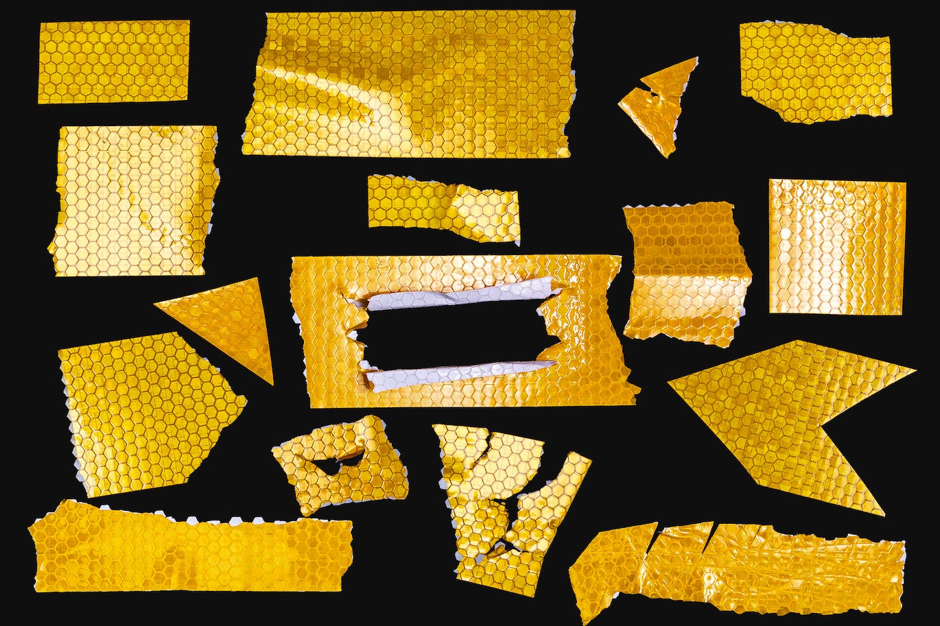 16个反光胶带叠层纹理素材 16 Light Reflective Tape Overlay Texture 图片素材 sucaiwan.com