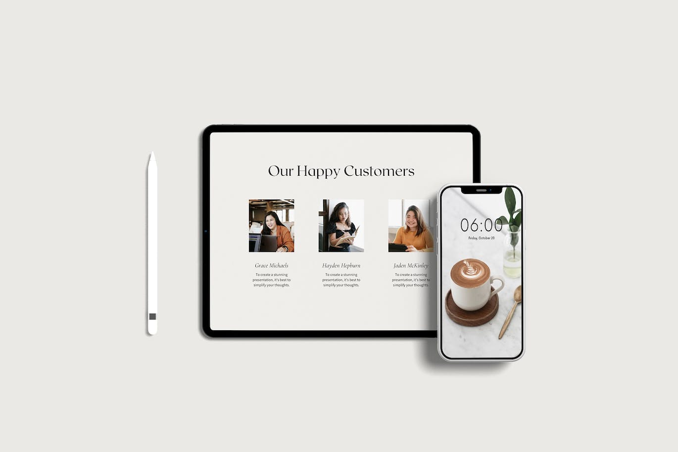 苹果手机和平板电脑样机 Phone And Tablet Mockup 样机素材 sucaiwan.com