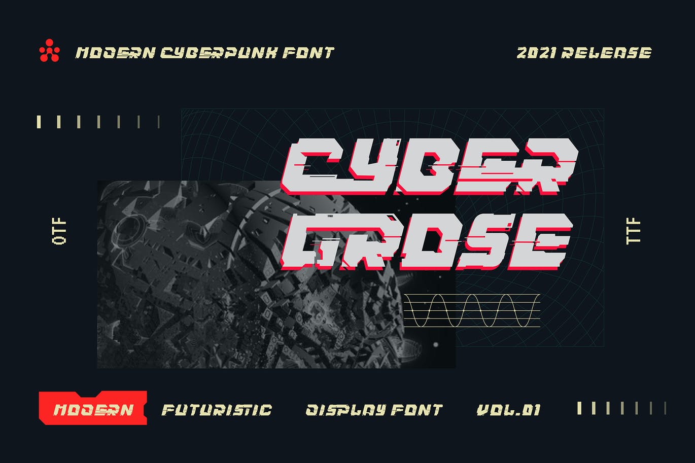 未来赛博朋克风字体素材 Cybergrose – Cyberpunk Display Font 设计素材 第1张-素材湾丨精选海外优质设计素材资源 未来赛博朋克风字体素材 Cybergrose – Cyberpunk Display Font 设计素材 sucaiwan.com