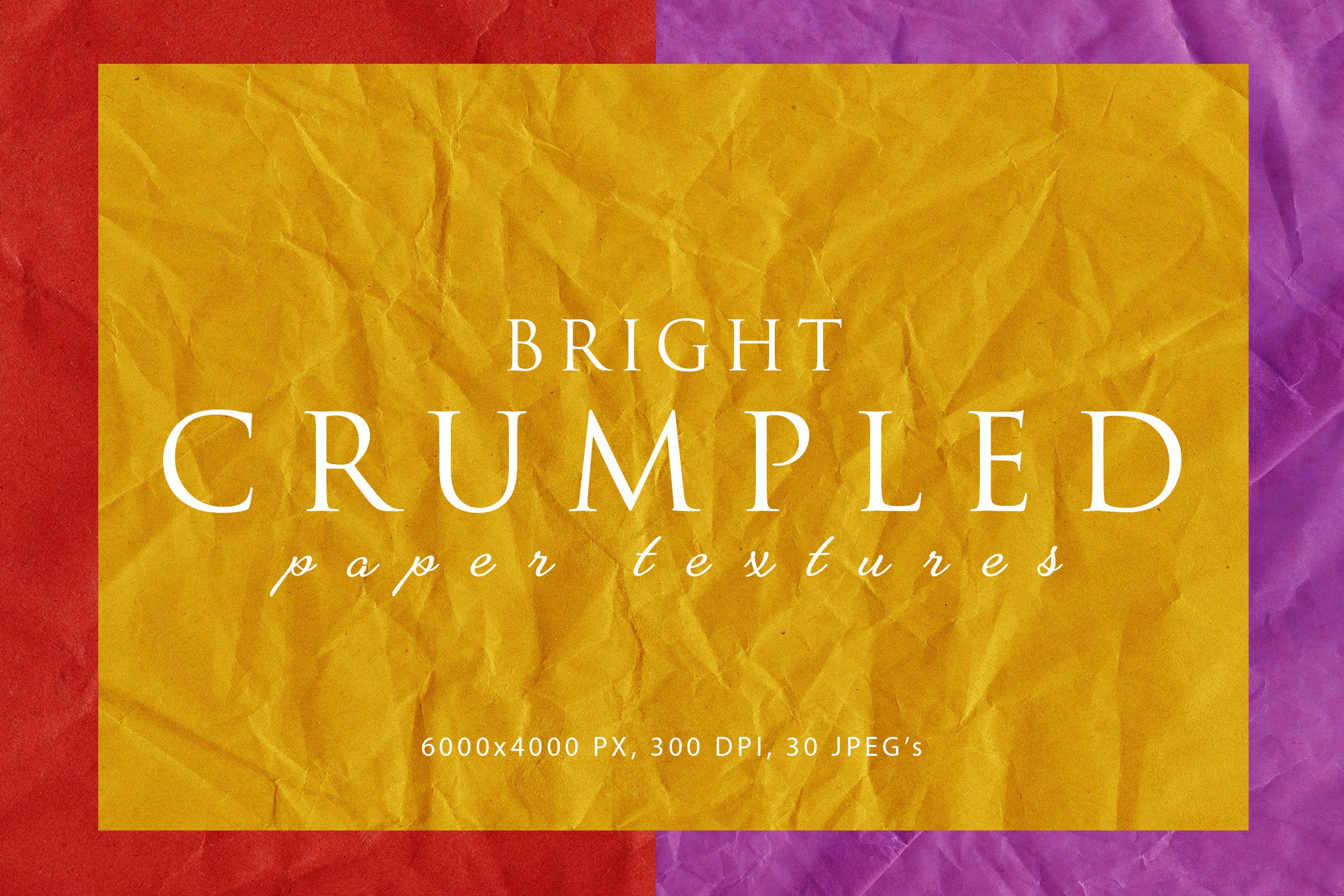 明亮的皱纸张纹理v1 Bright Crumpled Paper Textures 1 图片素材 sucaiwan.com