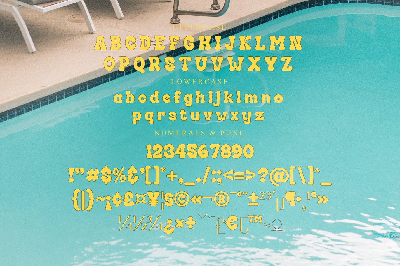 经典复古风格字体素材 Hendrix Bubble Groovy Retro Display 设计素材 sucaiwan.com