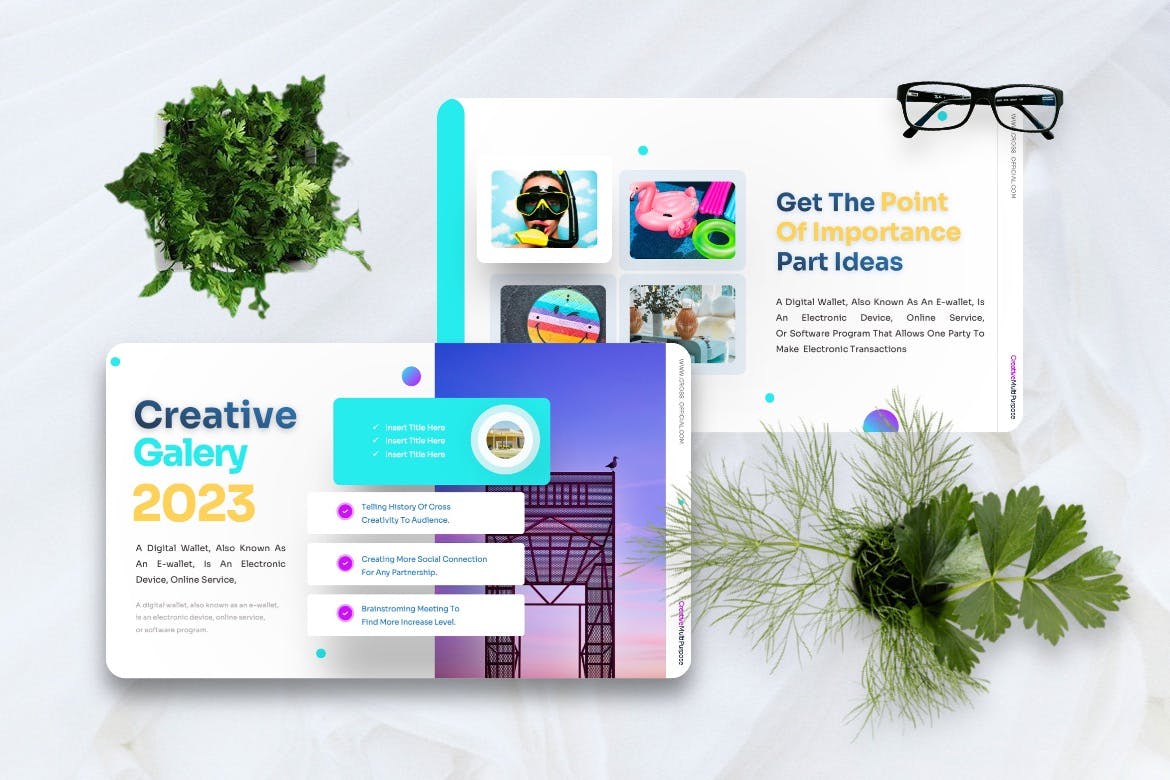 创意设计演示PPT演示文稿 Cross – Creative Powerpoint Template 幻灯图表 sucaiwan.com