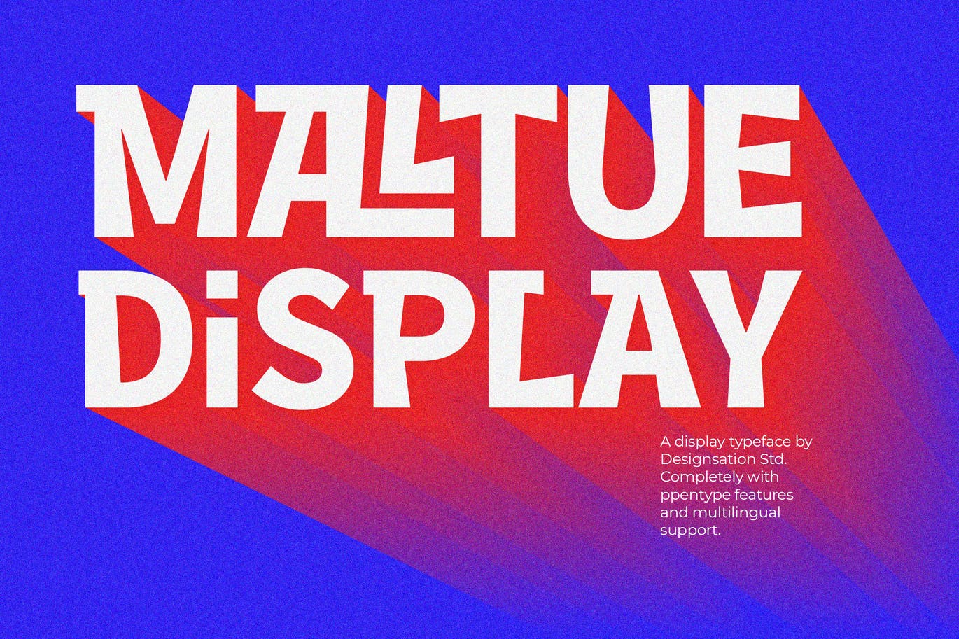 连字无衬线英文字体素材 Maltue Experimental Display 设计素材 sucaiwan.com