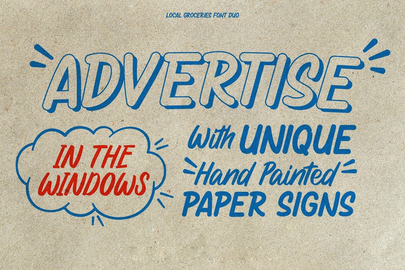 英文字体:70年代复古杂货店手绘纸质LOGO品牌包装英文字体 设计素材 第2张-素材湾丨精选海外优质设计素材资源 英文字体:70年代复古杂货店手绘纸质LOGO品牌包装英文字体 设计素材 sucaiwan.com