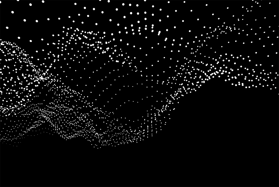 白色粒子抽象黑色背景 GEO_NOISE6 Image Pack 图片素材 sucaiwan.com