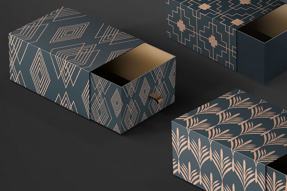 亚洲风格无缝装饰艺术图案v2 Asian Deco Vol.2 : Seamless Art Deco Pattern 图片素材 sucaiwan.com