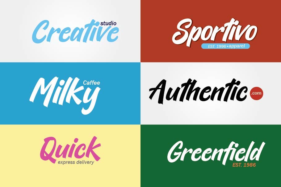 具有前卫字符的现代手写字体设计 Kickrush – Sport Handwritten Font 设计素材 sucaiwan.com