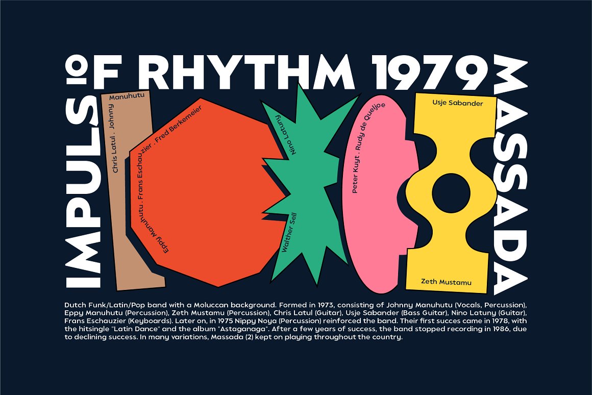 英文字体：90年代复古怀旧风潮趣味时尚几何海报封面LOGO英文字体 设计素材 sucaiwan.com