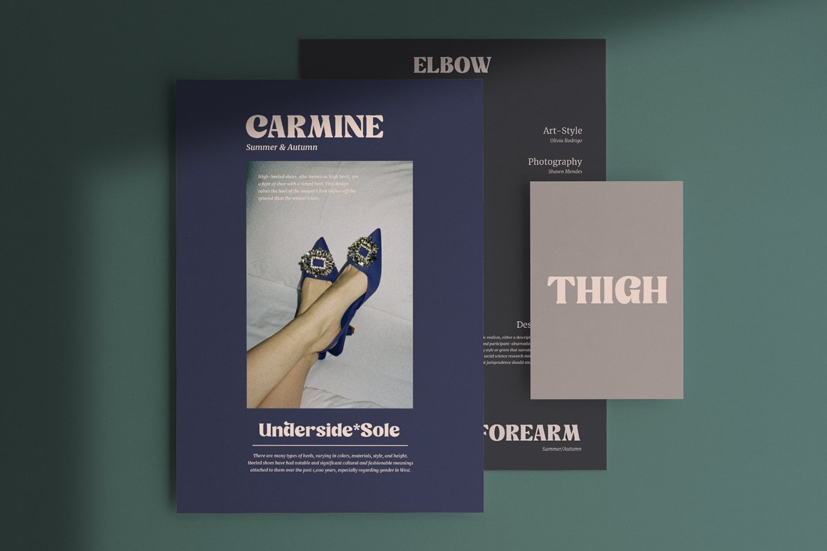 英文字体：优雅复古美学英文杂志海报衬线字体 Minya - Retro Font 设计素材 sucaiwan.com