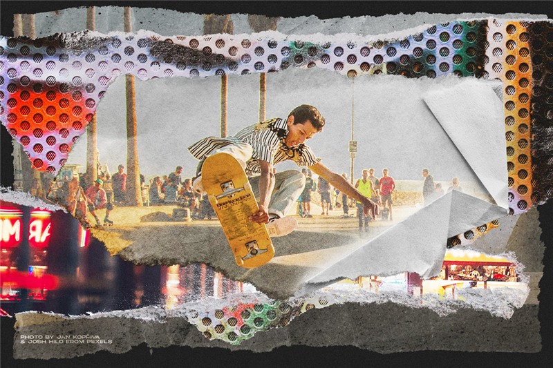 200个做旧破碎褶皱撕裂废弃纸张纸片PNG免抠图PS笔刷设计素材 Torn Paper Edge Textures APP UI sucaiwan.com