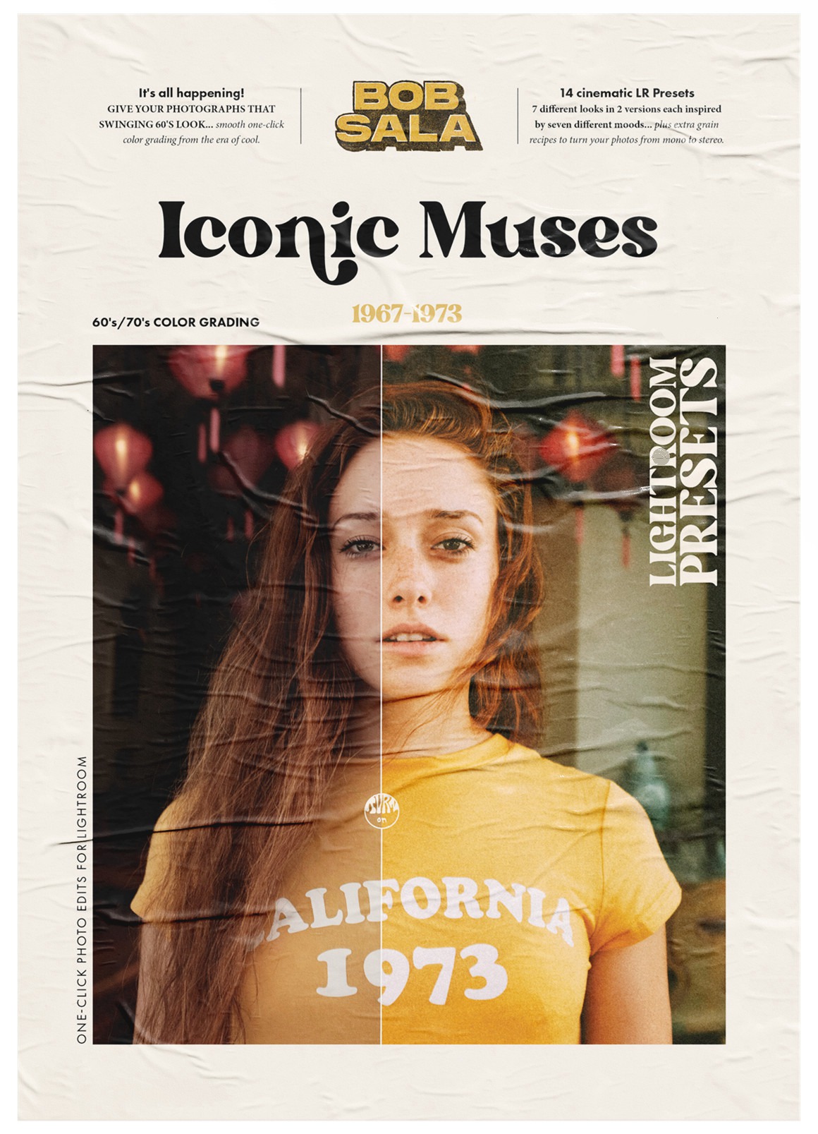 Bob Sala's 60年代前卫复古黄橙氛围感温暖色调灯房预设包 ICONIC MUSES (1967-1973) 插件预设 第2张-素材湾丨精选海外优质设计素材资源 Bob Sala's 60年代前卫复古黄橙氛围感温暖色调灯房预设包 ICONIC MUSES (1967-1973) 插件预设 sucaiwan.com