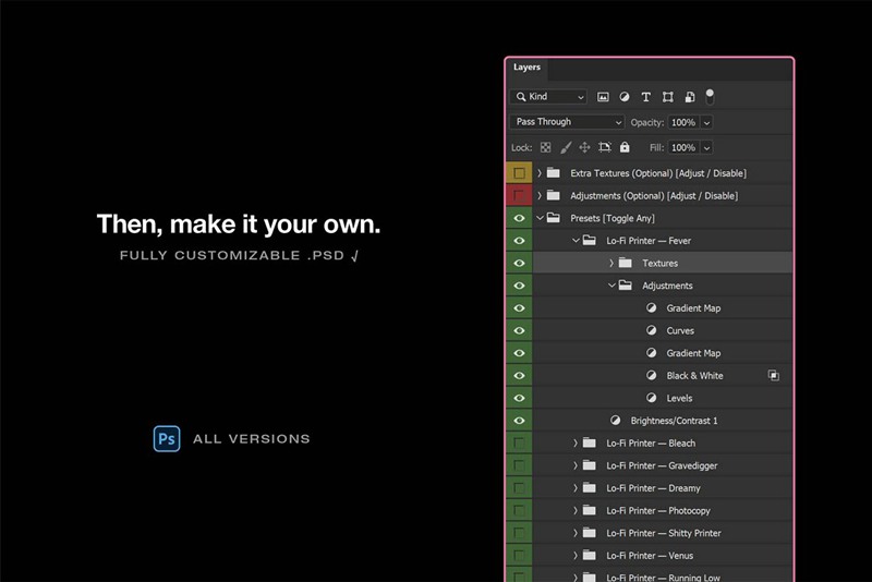 Blkmarket 80年代复古杂志低保真度打印效果套件PSD样机 Lo-Fi Printer 样机素材 sucaiwan.com