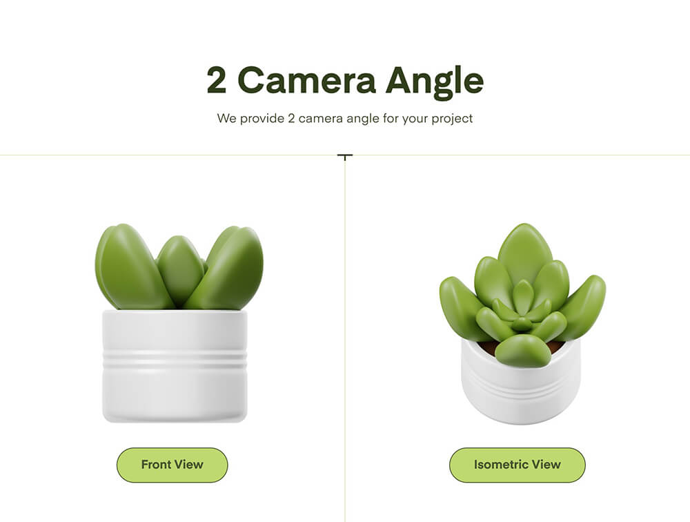 室内植物3D图标 图标素材 sucaiwan.com