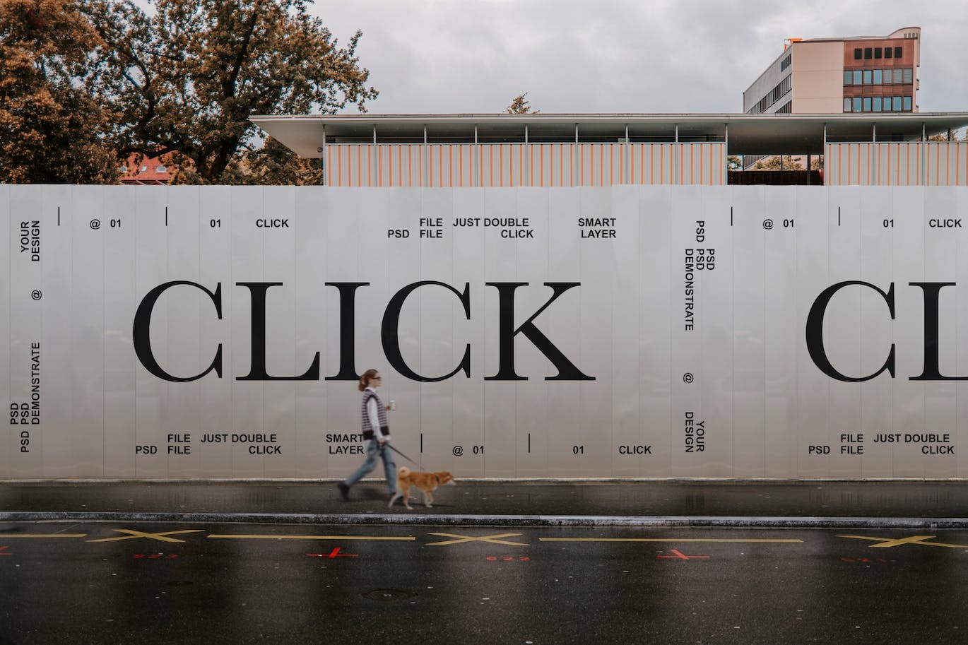 道路墙壁Banner广告样机图psd模板 City Banner Mockup 样机素材 sucaiwan.com