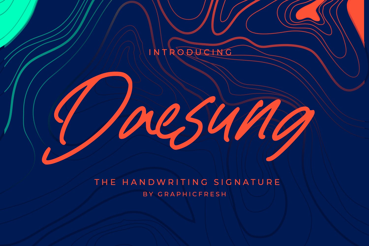 优雅现代风格英文签名字体合集 Daesung – The Handwriting Signature 设计素材 sucaiwan.com
