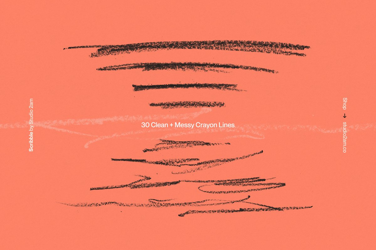 Studio 2am 500多个街头艺术风格趣味蜡笔手绘线条喷雾标记涂鸦笔刷包 Scribble - 500+ lines, shapes + more 笔刷资源 第10张-素材湾丨精选海外优质设计素材资源 Studio 2am 500多个街头艺术风格趣味蜡笔手绘线条喷雾标记涂鸦笔刷包 Scribble - 500+ lines, shapes + more 笔刷资源 sucaiwan.com