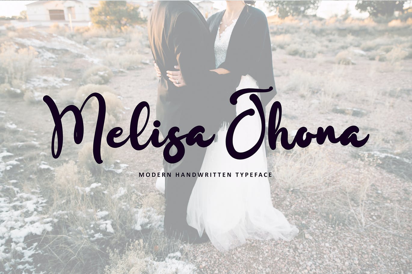 婚礼邀请连字手写字体素材 Bestora 设计素材 sucaiwan.com