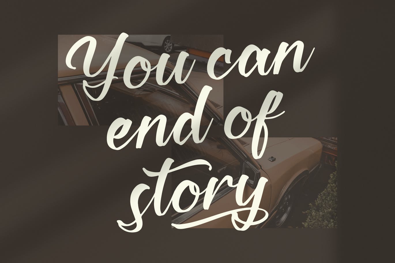 现代艺术书法字体素材 Kashmir Revenge Calligraphy Font 设计素材 sucaiwan.com