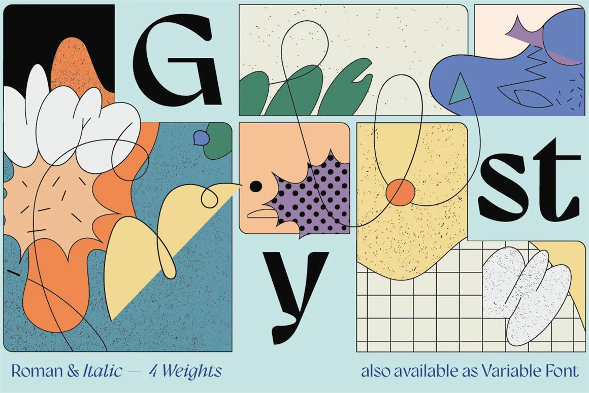 英文字体:独特复古逆反差新人文主义标题Logo设计字体素材 Gyst Font Family 设计素材 第1张-素材湾丨精选海外优质设计素材资源 英文字体:独特复古逆反差新人文主义标题Logo设计字体素材 Gyst Font Family 设计素材 sucaiwan.com