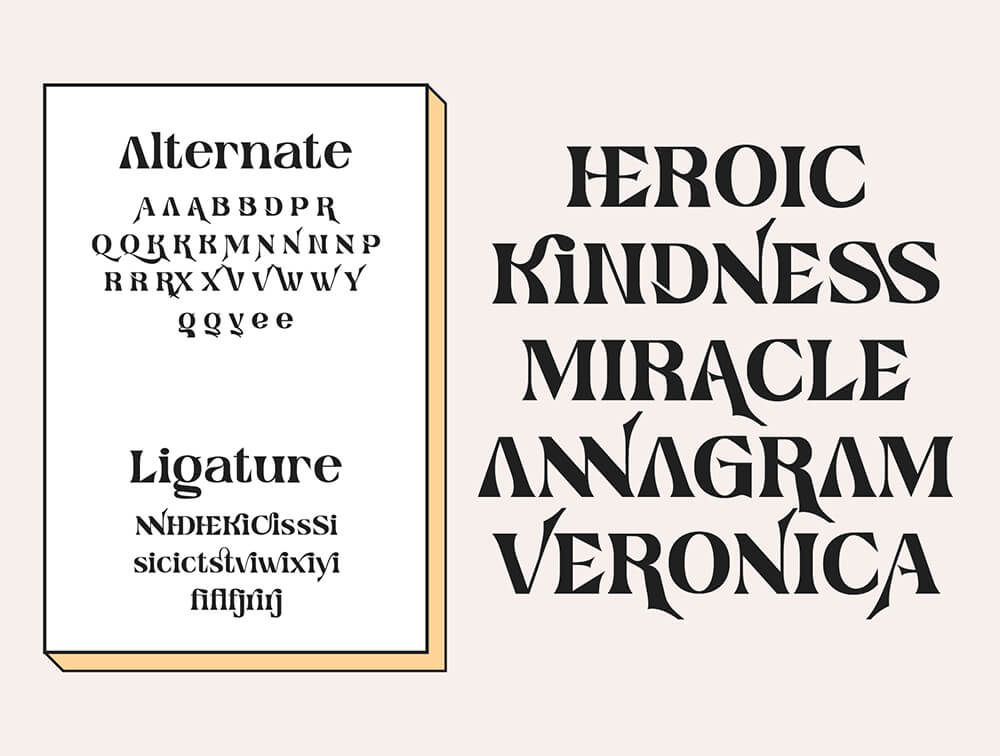 锐边衬线字体素材 设计素材 sucaiwan.com