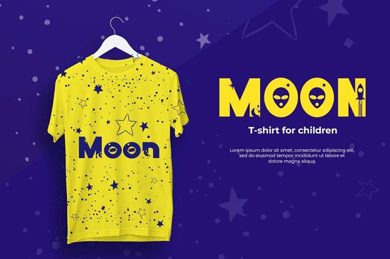 Galaksi卡通太空元素英文字体 设计素材 sucaiwan.com