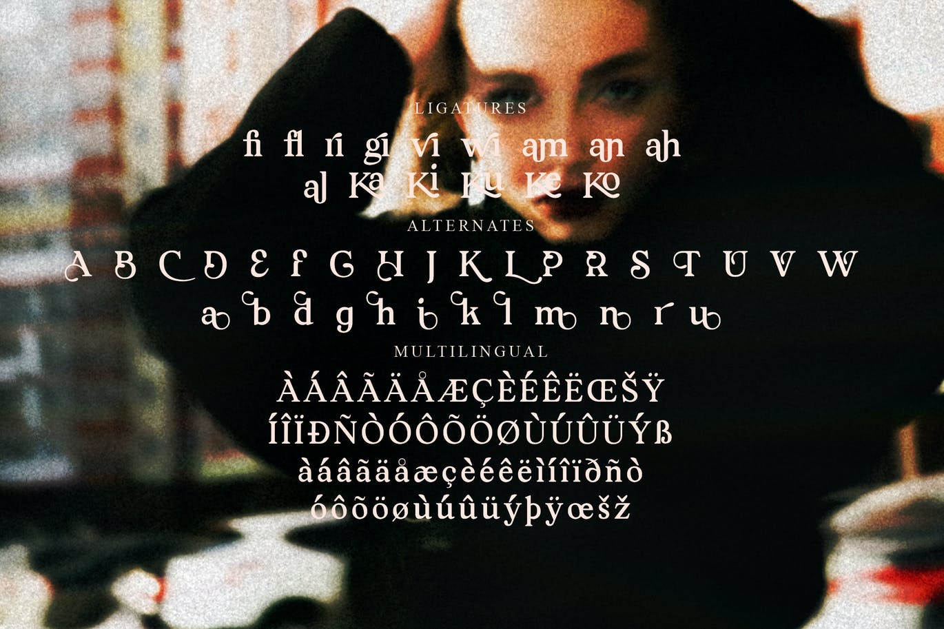 现代衬线字体素材 Lost Castedral Serif Font 设计素材 sucaiwan.com