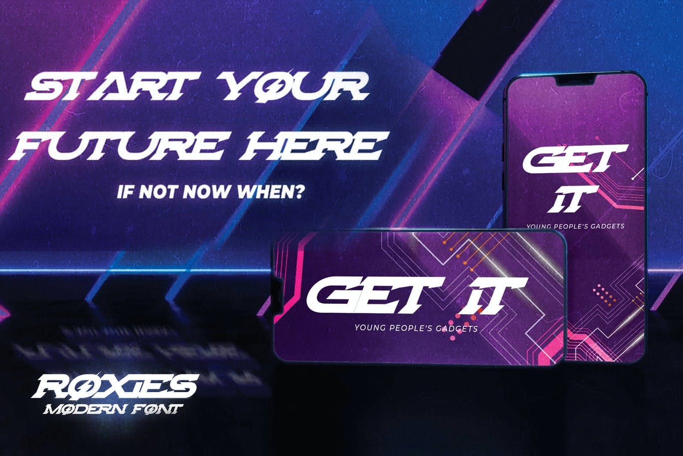 游戏主题现代衬线字体素材 ROXIES – Modern Font 设计素材 sucaiwan.com