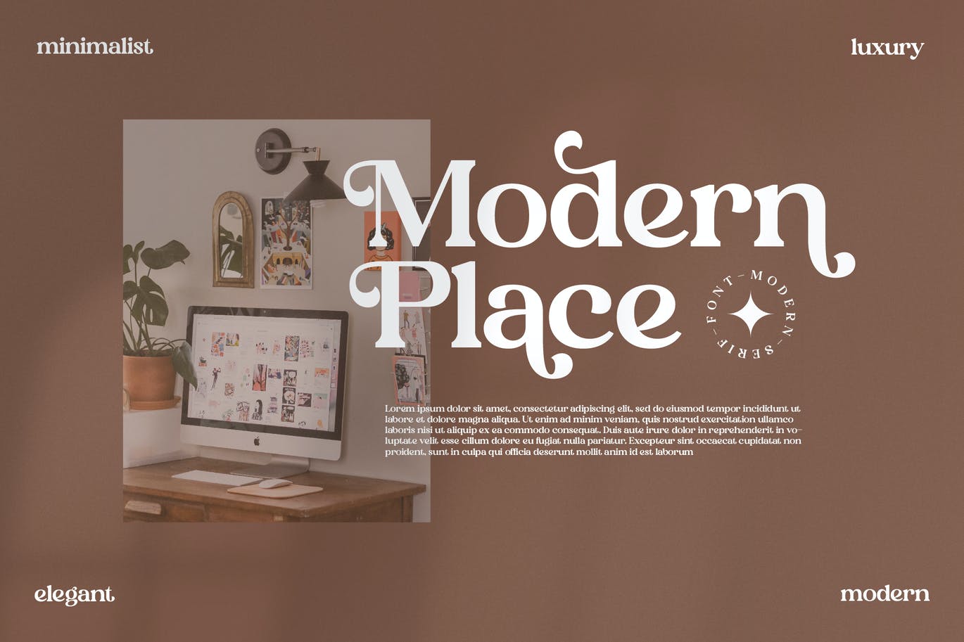 豪华品牌项目衬线字体素材 Heibird Serif Font 设计素材 sucaiwan.com