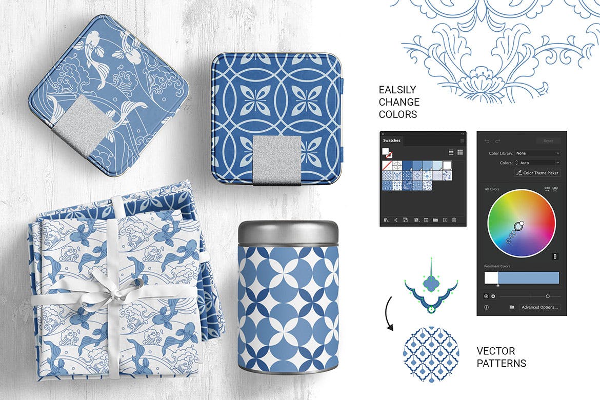 国风陶瓷图案收藏集 Chinese Ceramic Patterns Collection 图片素材 sucaiwan.com