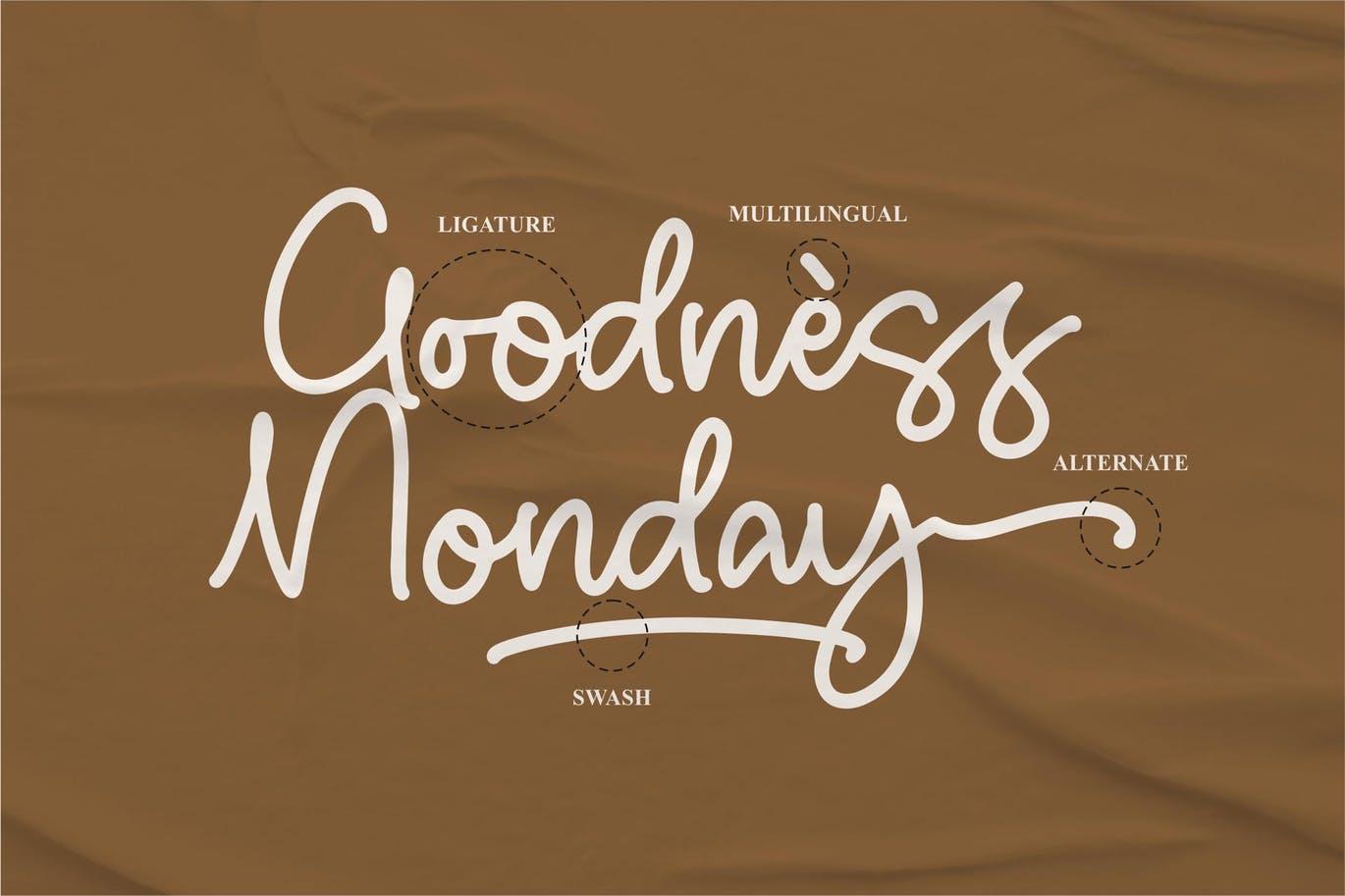 艺术连字创意字体素材 Haydenz Monoline Font 设计素材 sucaiwan.com