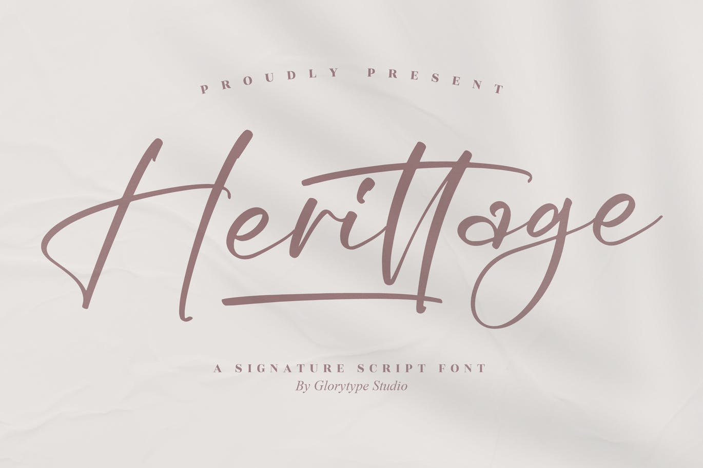 传统签名脚本字体 Heritage Signature Script Font 设计素材 sucaiwan.com
