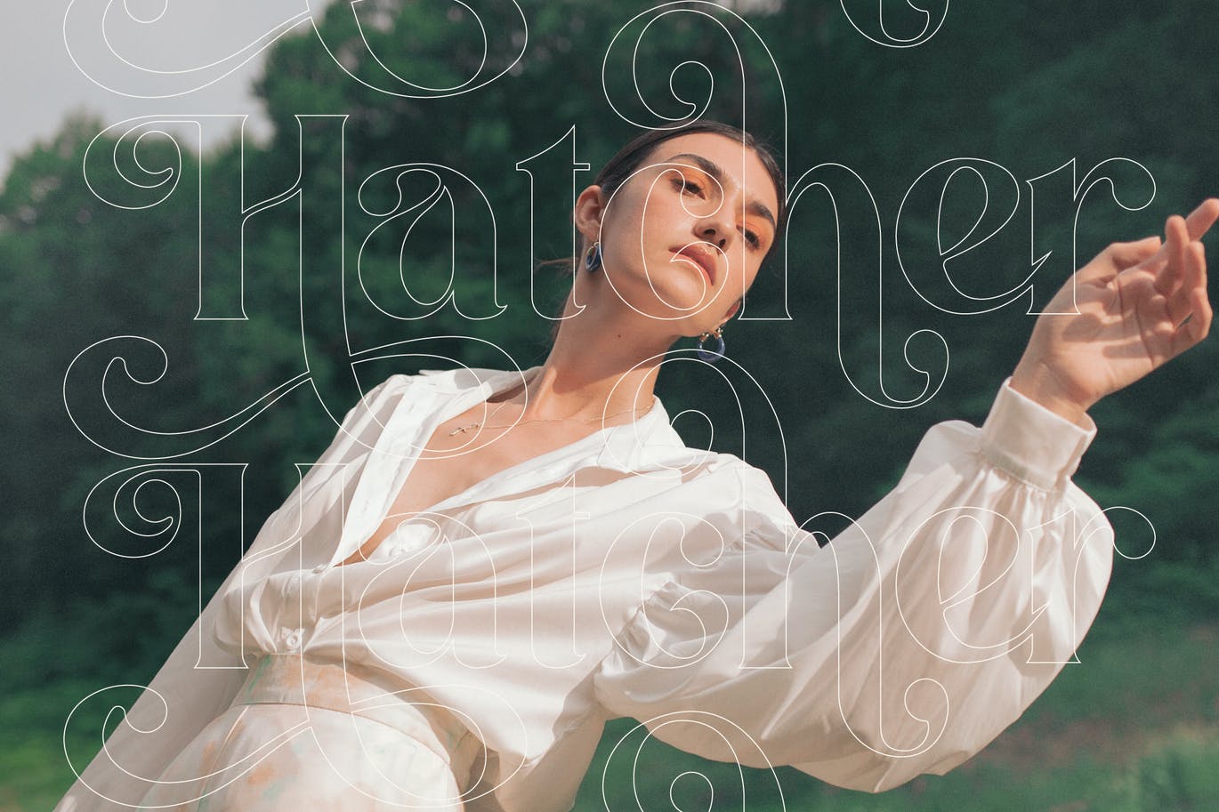 优雅现代衬线显示字体素材 Hatcher Serif Display Font 设计素材 sucaiwan.com