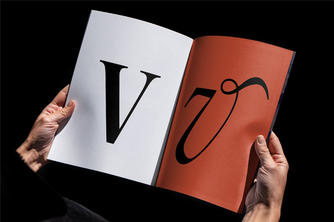 英文字体：黑暗天堂现代优雅杂志封面海报标题徽标设计衬线英文字体 设计素材 sucaiwan.com