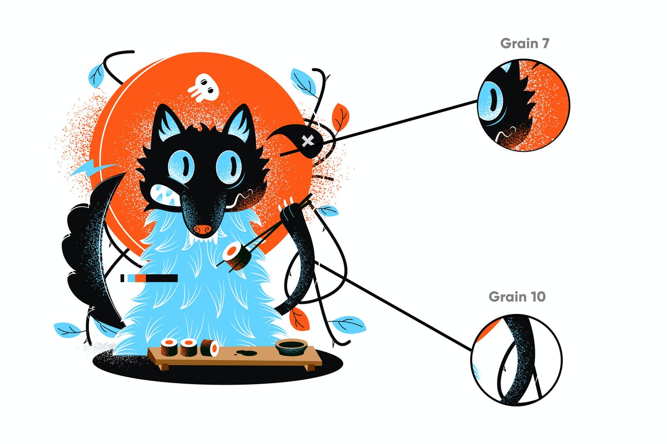 10个iPad专用颗粒Procreate笔刷素材 10 Grain Brushes Procreate 笔刷资源 sucaiwan.com