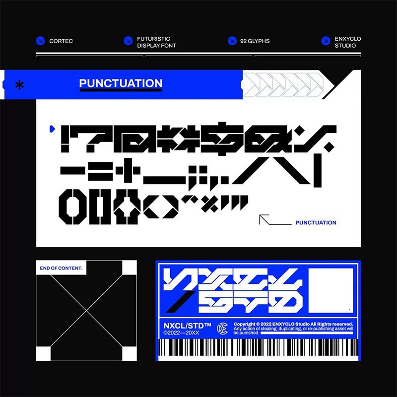 22款未来感科幻机甲风格的英文字体合集 设计素材 sucaiwan.com