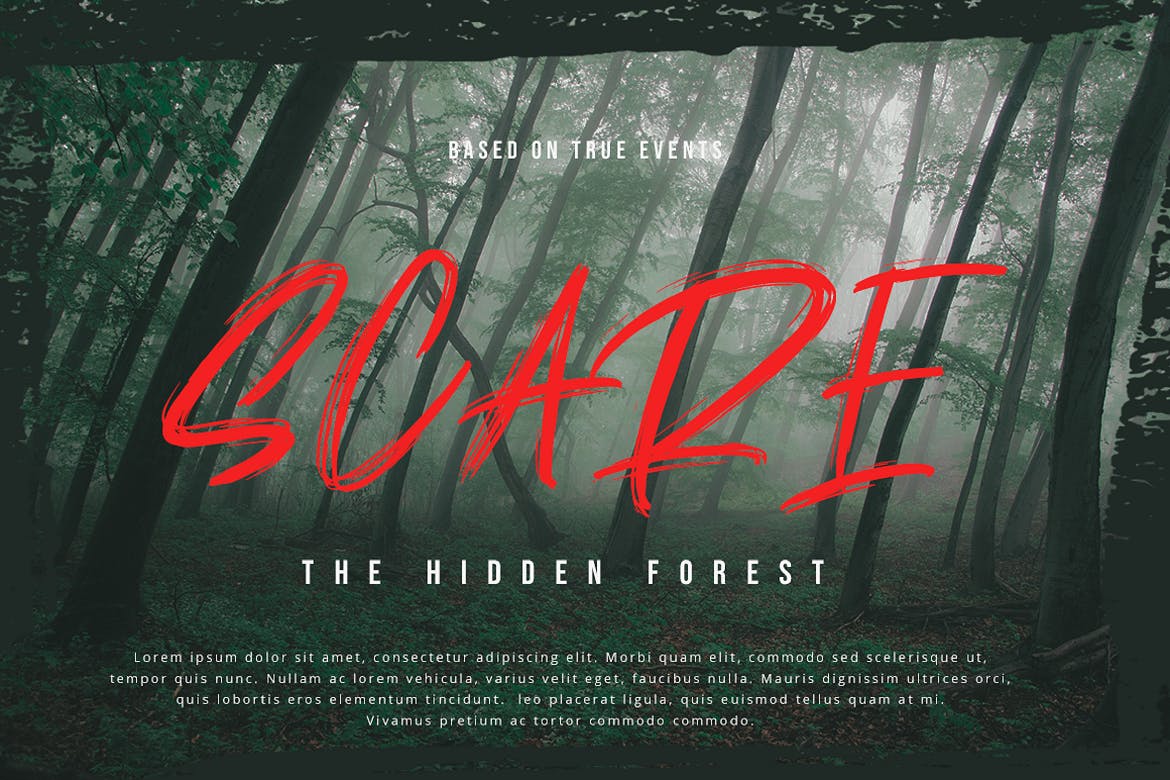 激情赛车极限运动摇滚风手写字体 Handbrush Font 设计素材 sucaiwan.com