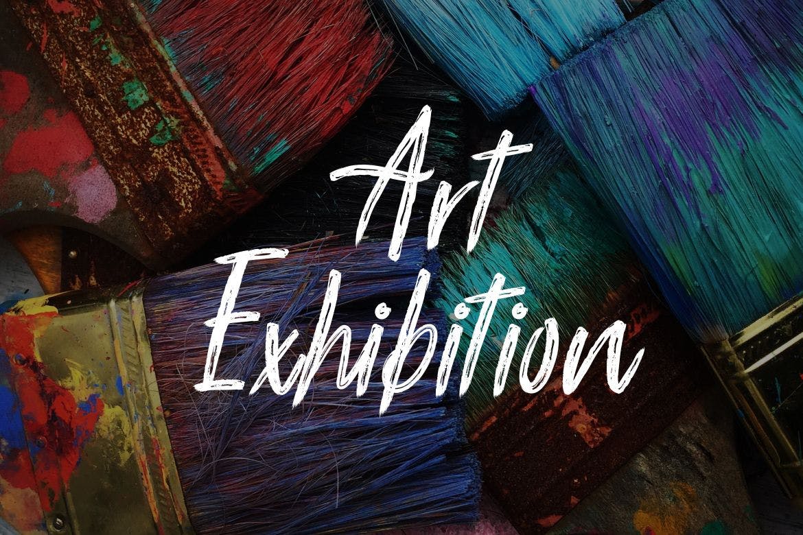 英文手写笔刷风格字体 Right Flower Brush Handwritten Font 设计素材 sucaiwan.com