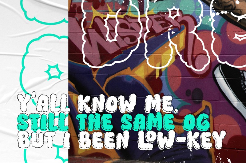 英文字体:独特大胆创意云风格装饰性时髦英文字体 Mockey Clown Font 设计素材 第4张-素材湾丨精选海外优质设计素材资源 英文字体:独特大胆创意云风格装饰性时髦英文字体 Mockey Clown Font 设计素材 sucaiwan.com