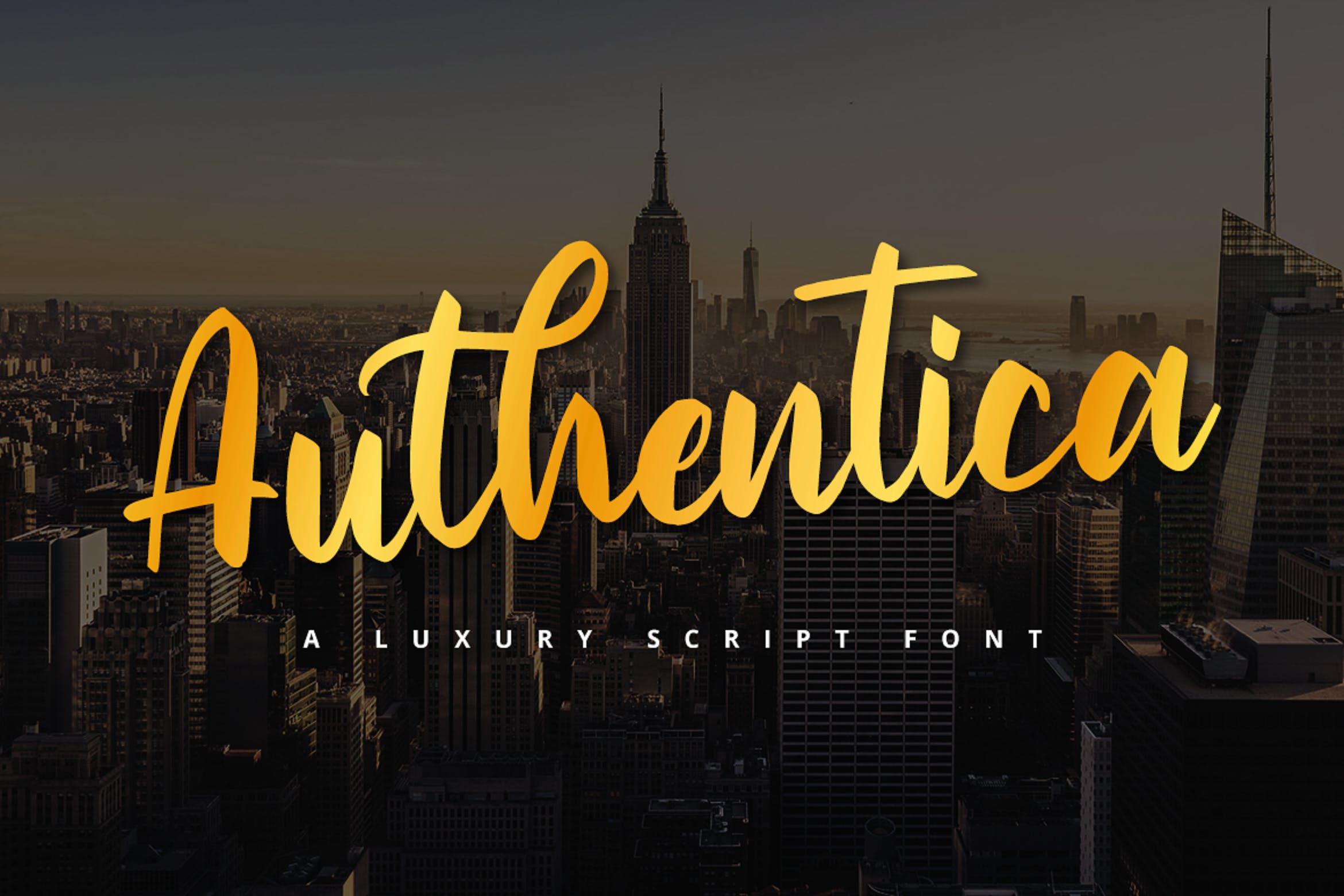 奢华潮流粗体连笔手写字体 Script Font 设计素材 sucaiwan.com