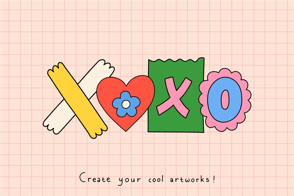 575种趣味卡通风格手工剪切拼贴艺术字母数字表情免扣PNG素材包 Ransom Note Cut Out Letter 图片素材 sucaiwan.com