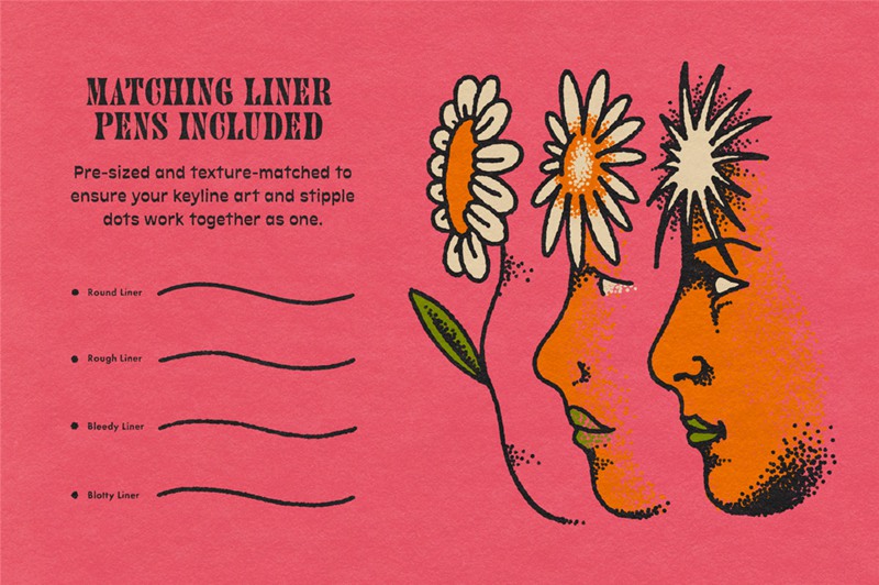 Procreate/PS笔刷:复古漫画风格不规则颗粒感网点底纹喷雾笔刷 True Grit Texture Stipple Studio . 第7张-素材湾丨精选海外优质设计素材资源 Procreate/PS笔刷:复古漫画风格不规则颗粒感网点底纹喷雾笔刷 True Grit Texture Stipple Studio . sucaiwan.com