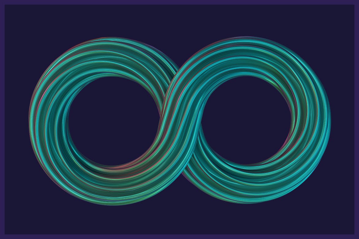 扭曲形状抽象3D渲染多彩背景 Abstract 3D Rendering of Twisted Shapes – Colorful 图片素材 sucaiwan.com