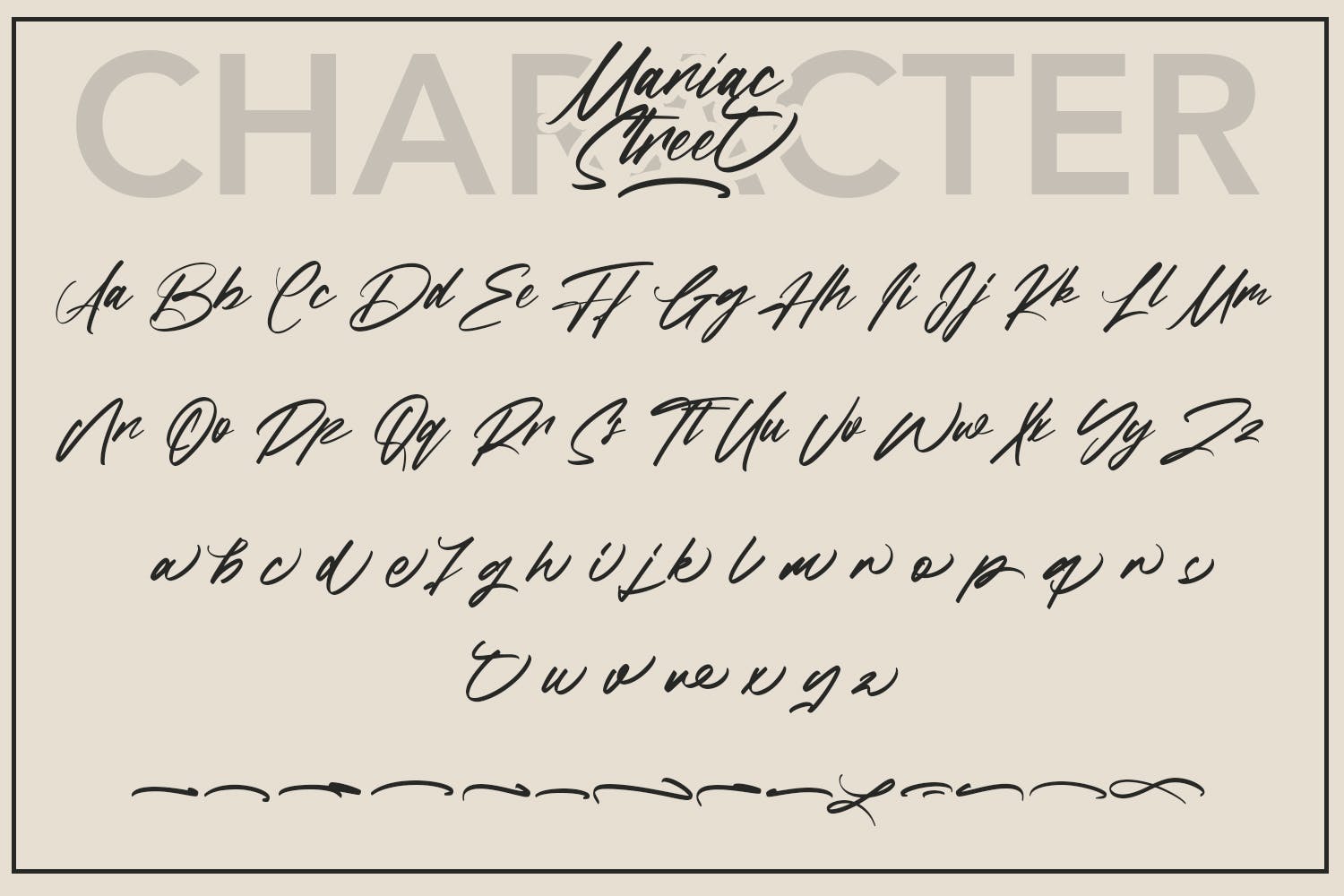 印刷设计适用手写英文脚本字体 ManiacStreet – Handwritten Script Font 设计素材 sucaiwan.com