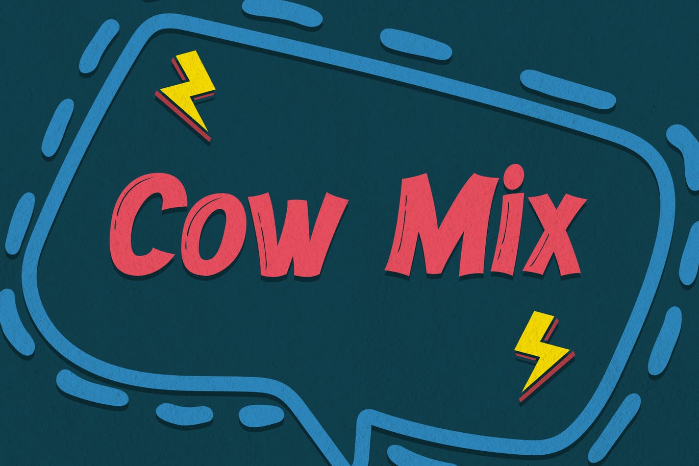 儿童漫画粗体显示字体 Cow Mix – Fun Display Font 设计素材 sucaiwan.com